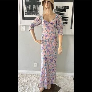 LUXXEL floral maxi dress SMALL